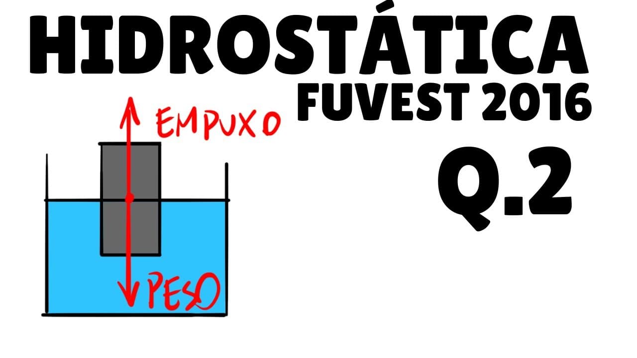 Thumbnail: HIDROSTÁTICA - EXERCÍCIO 2 - EMPUXO - FUVEST 2016