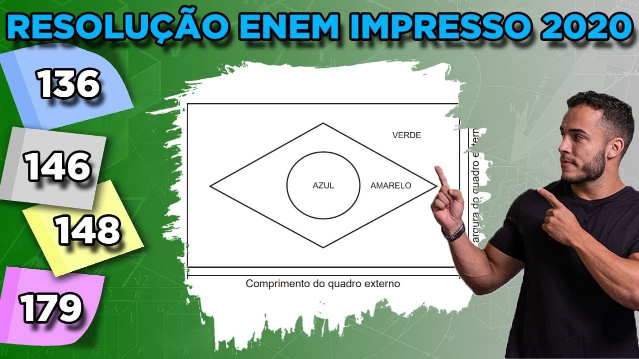 Thumbnail: 🔵 Questão 136 - Caderno Azul | Geometria Plana | MATEMÁTICA ENEM 2020