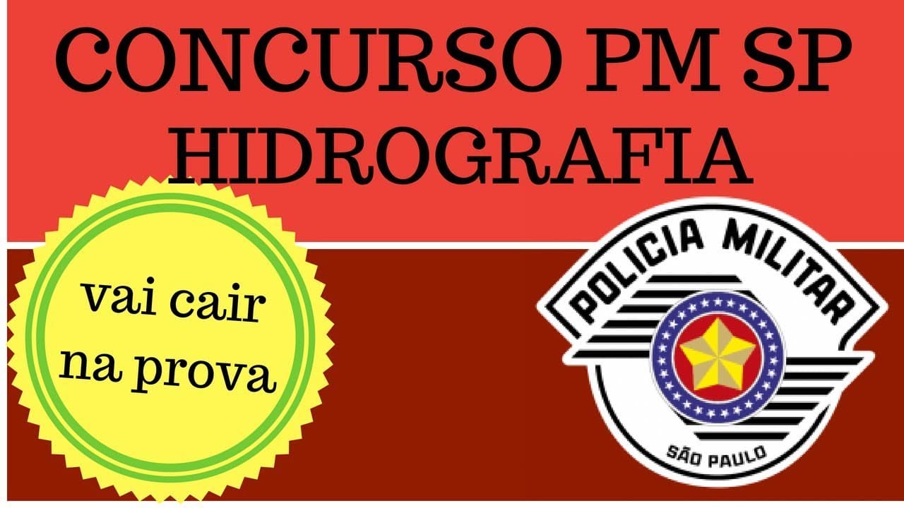 Thumbnail: Geografia para o Concurso da PM 2018 - Hidrografia de SP