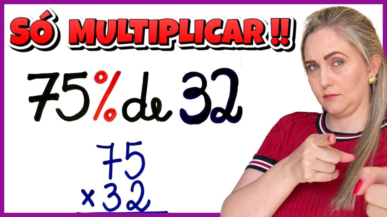 Thumbnail: VOU  TE ENSINAR PORCENTAGEM!!! HOJE VOCÊ APRENDE!!!
