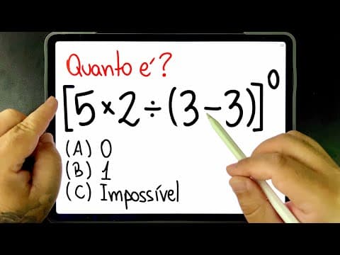 Thumbnail da aula: 🔥 SE DER MOLE, ERRA FEIO! Você consegue resolver essa EXPRESSÃO NUMÉRICA SINISTRA?