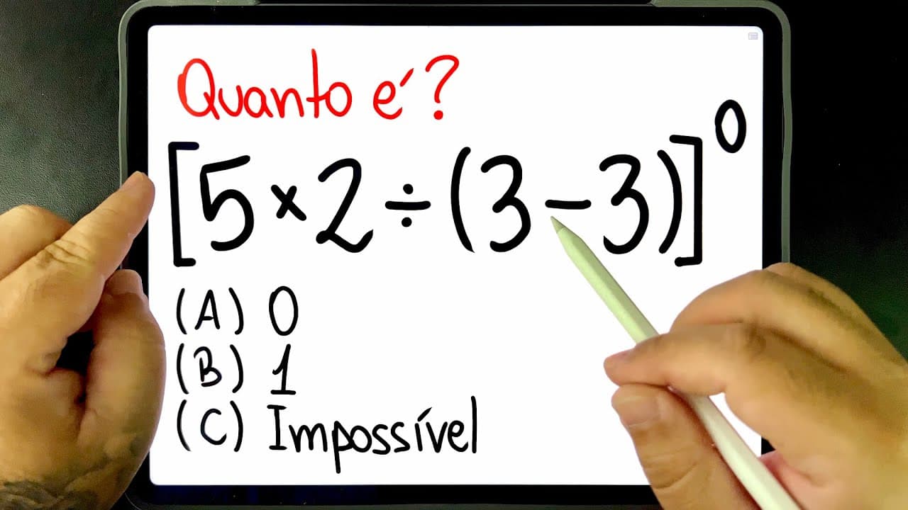 Thumbnail: 🔥 SE DER MOLE, ERRA FEIO! Você consegue resolver essa EXPRESSÃO NUMÉRICA SINISTRA?