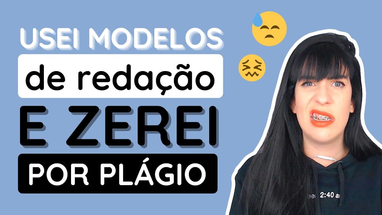 Thumbnail: Se usar modelos prontos, vou zerar na redação do Enem?