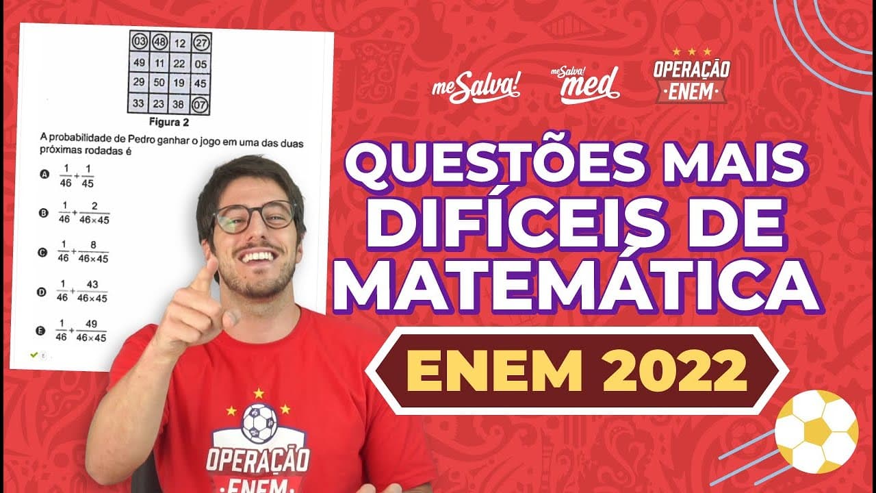 Thumbnail: Tudo que rolou na prova de matemática no ENEM 2022 - #mesalvanoenem