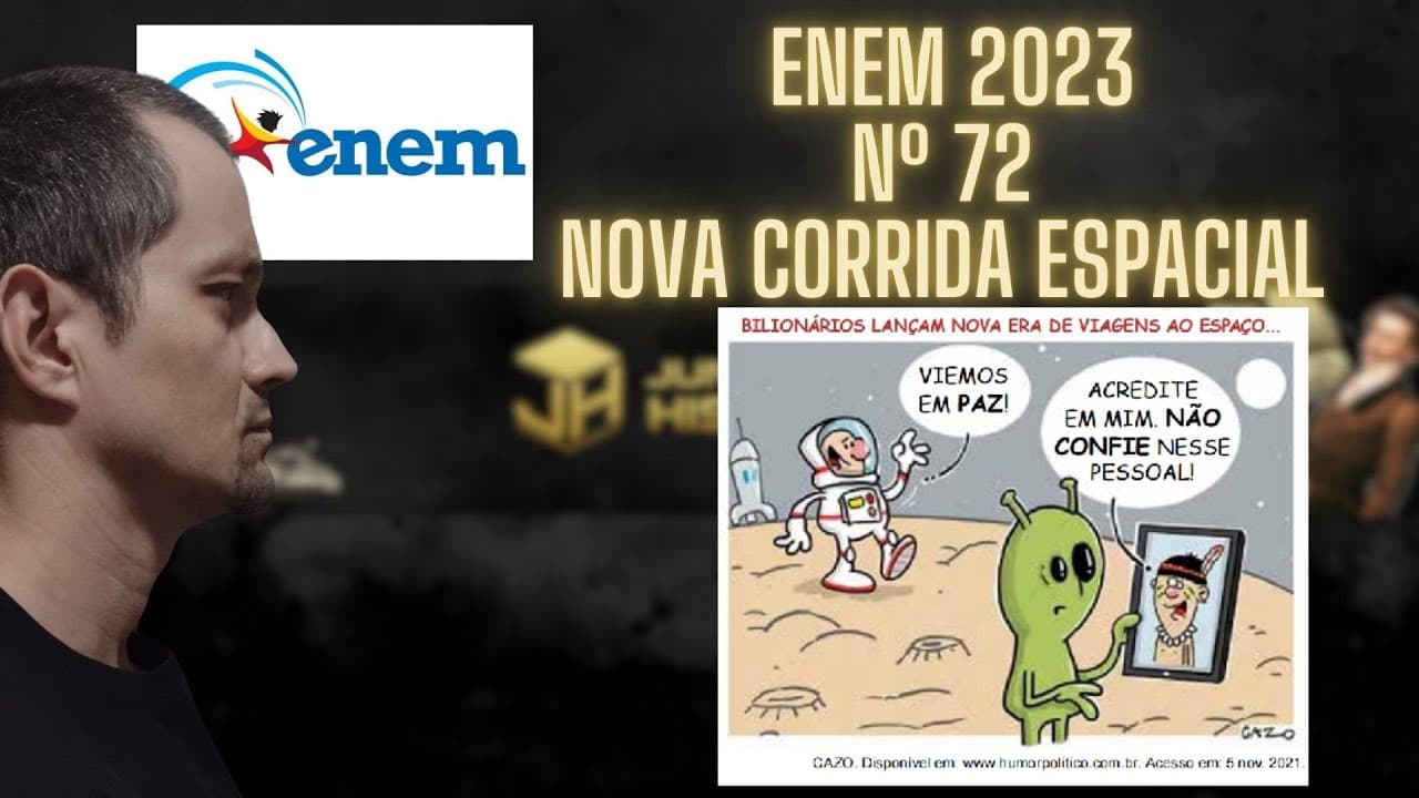 Thumbnail: ENEM 2023 - NOVA CORRIDA ESPACIAL - Questão 72 - Caderno Azul
