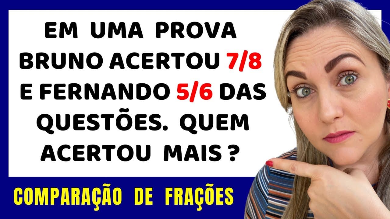 Thumbnail: 🤯😱 DUAS FORMAS DE FAZER  COMPARAÇÃO !! Matemática básica todo dia.📚🚀