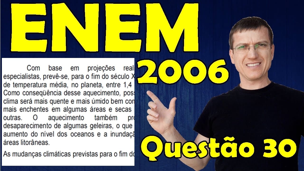 Thumbnail: ENEM 2006 FÍSICA - Questão 30 - Prova Amarela - TERMOLOGIA - Prof  Marcelo Boaro
