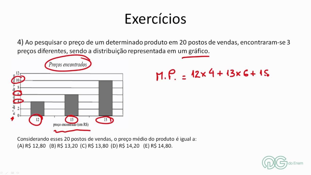 Thumbnail: Matemática: Média Ponderada - ENEM
