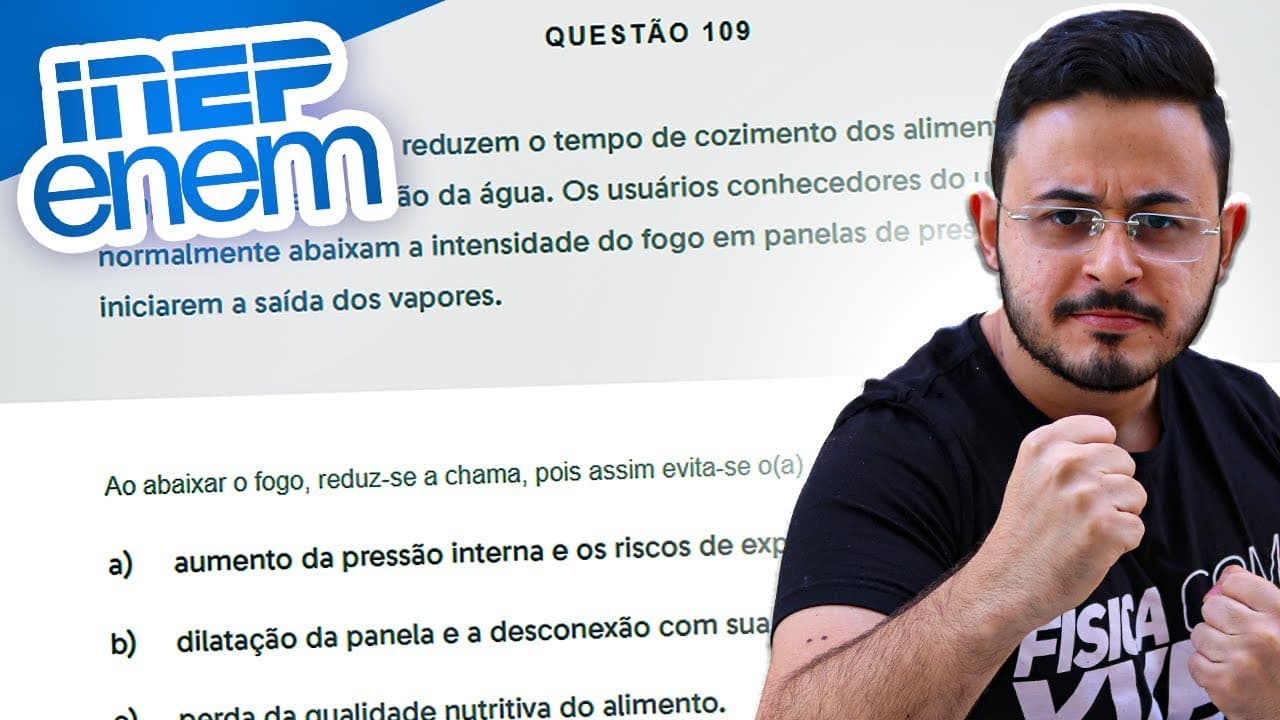 Thumbnail: #8 - ENEM 2020 - PANELA DE PRESSÃO