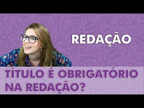 Thumbnail da aula: TEM QUE TER TÍTULO NA REDAÇÃO? - Profa. Pamba - Dica Zica