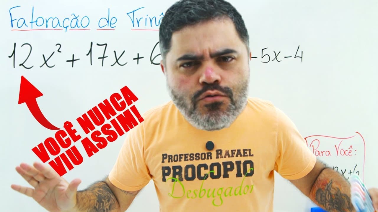 Thumbnail: Você Nunca Viu FATORAÇÃO DE TRINÔMIO assim! FATORAÇÃO DE POLINÔMIO EM 5 SEGUNDOS! Técnica Infalível!