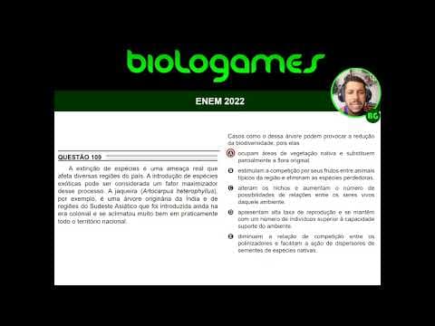 Thumbnail da aula: ENEM 2022 - PROVA ROSA - Questão 109