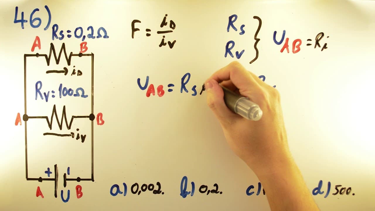 Thumbnail: UNICAMP 2018 - Física 46 - Lei de Ohm - 1ª fase - Aulas A+ Resolve