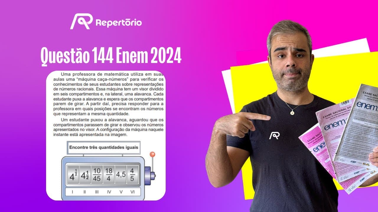 Thumbnail: [ENEM 2024] Questão 144: Uma professora de matemática...