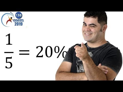 Thumbnail da aula: Questão de PORCENTAGEM FÁCIL 138 do ENEM 2019 | Uma pessoa, que perdeu um objeto pessoal