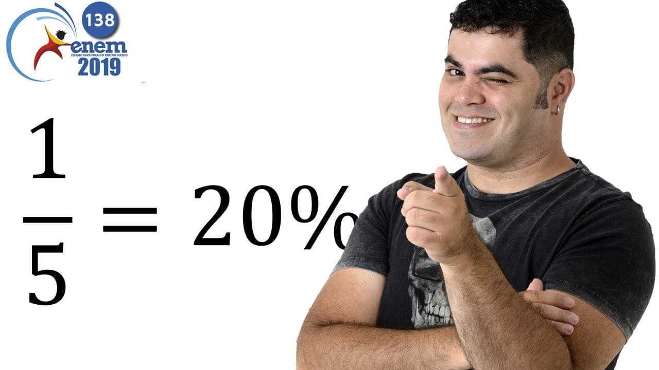 Thumbnail: Questão de PORCENTAGEM FÁCIL 138 do ENEM 2019 | Uma pessoa, que perdeu um objeto pessoal
