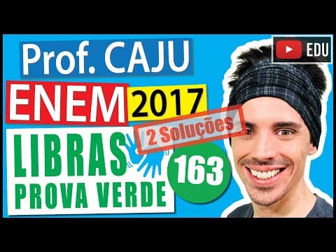 Thumbnail da aula: [ENEM Libras 2017] 163 📗 GEOMETRIA PLANA Uma família possui um terreno retangular com 18 metros de