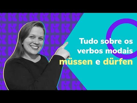 Thumbnail da aula: Tudo sobre os verbos modais müssen e dürfen | Alemão | Aula #65