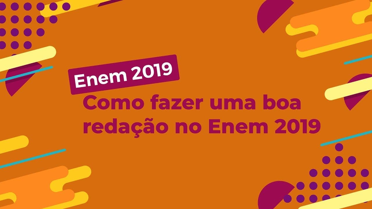 Thumbnail: Como fazer uma boa redação no Enem 2019 - Brasil Escola