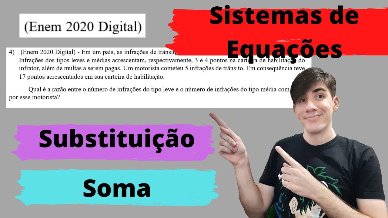 Thumbnail: Questão 4 - (Enem 2020 Digital) - Em um país, as infrações de trânsito são classificadas de acordo..