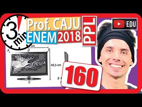 Thumbnail da aula: 🏃ENEM 2018 PPL 👉 RAPIDINHA Questão 160 - Visão Espacial