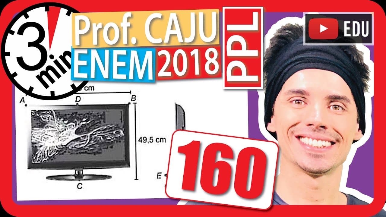 Thumbnail: 🏃ENEM 2018 PPL 👉 RAPIDINHA Questão 160 - Visão Espacial