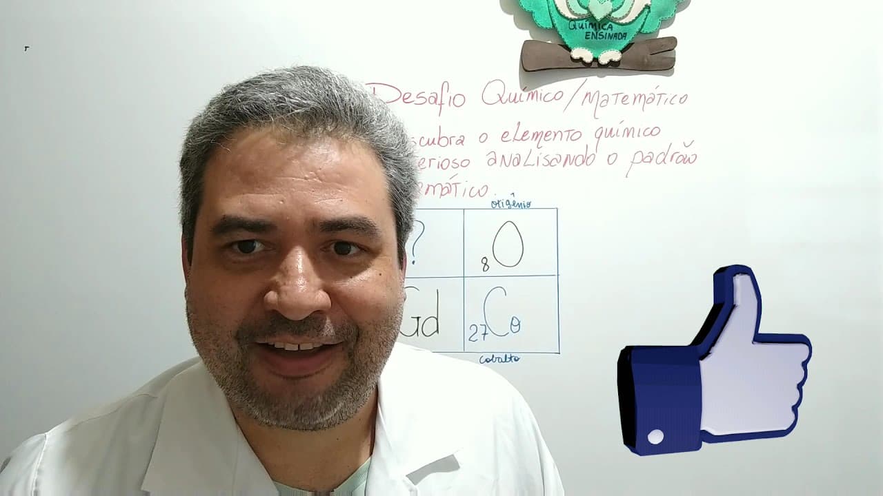 Thumbnail: Resolução do desafio Químico Matemático. Elemento Misterioso.