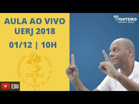 Thumbnail da aula: Aulão UERJ Específica 2018 | DoMonteiro