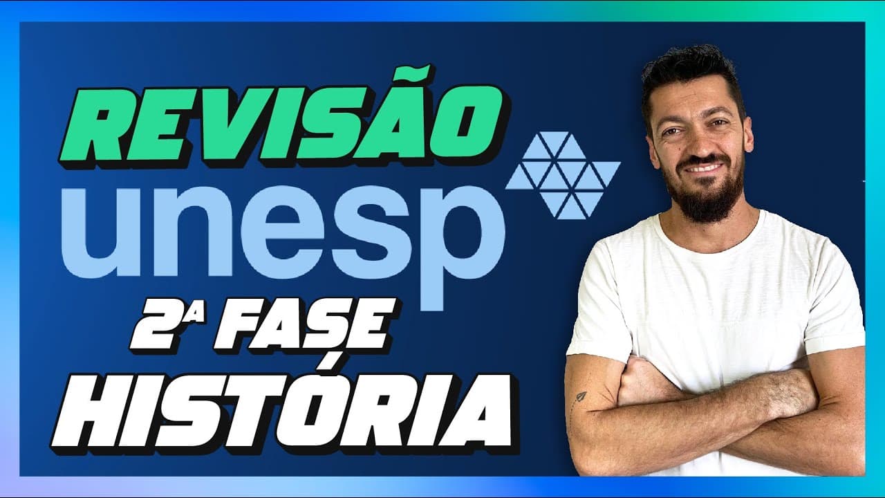 Thumbnail: REVISÃO UNESP 2026 2ª FASE: HISTÓRIA