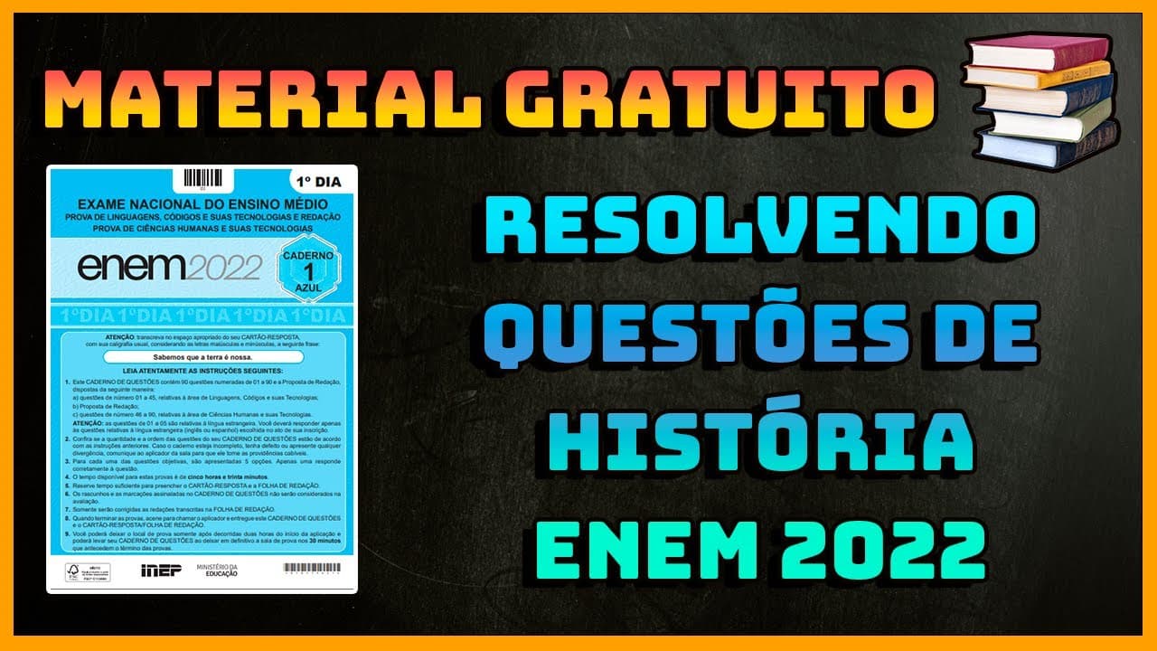 Thumbnail: Resolvendo questões do ENEM 2022 - (Questão 81 - DIP) + MATERIAL GRATUITO
