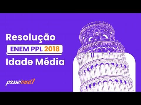 Thumbnail da aula: ENEM PPL 2018 - IDADE MÉDIA | Nesses textos do século X, percebem-se visões...