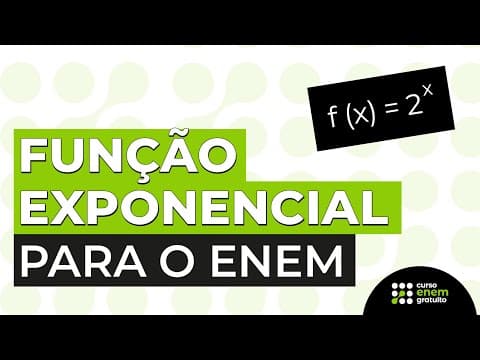 Thumbnail da aula: FUNÇÃO EXPONENCIAL: resumo para o Enem | Matemática |  Lucas Borguezan