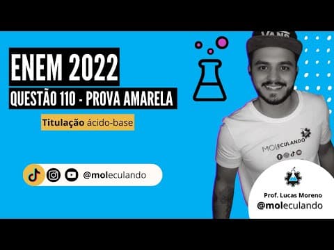 Thumbnail da aula: (ENEM/2022) O ácido tartárico é o principal ácido do vinho e está diretamente relacionado com sua...