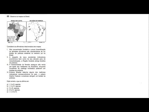 Thumbnail da aula: 05 - FUVEST 2012 (geografia)