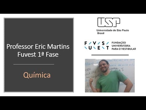 Thumbnail da aula: Resolução Fuvest 2021, 1ª Fase, Química
