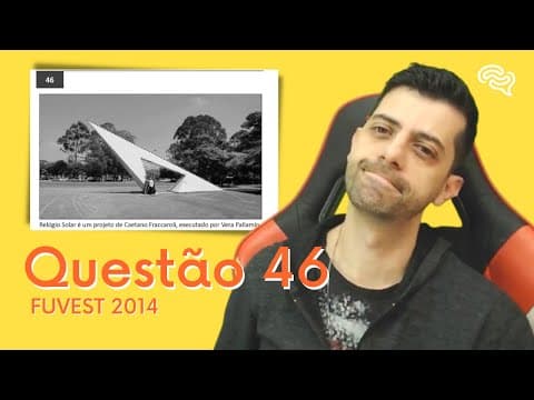 Thumbnail da aula: Q46 - FUVEST 2014 - Esta foto é do relógio solar localizado no campus do Butantã, da USP. A linha