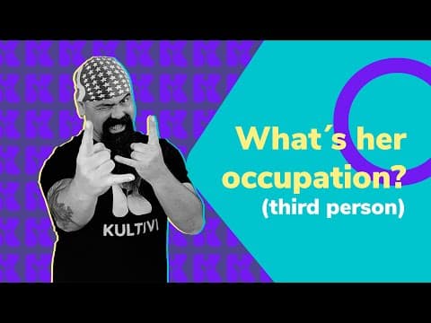 Thumbnail da aula: Inglês 2.0  | Kultivi | What´s her occupation? (third person) | Prof. Rui Ventura