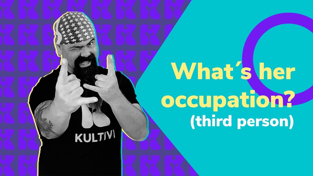 Thumbnail: Inglês 2.0  | Kultivi | What´s her occupation? (third person) | Prof. Rui Ventura