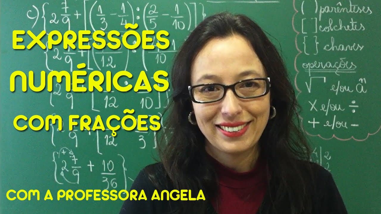 Thumbnail: Expressões Numéricas com Frações - Vivendo a Matemática com a Professora Angela