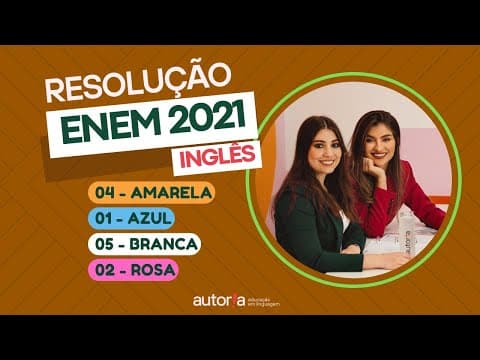 Thumbnail da aula: Enem 2021 - Autoria Linguagem - Questão 04 | Linguagens, prova amarela