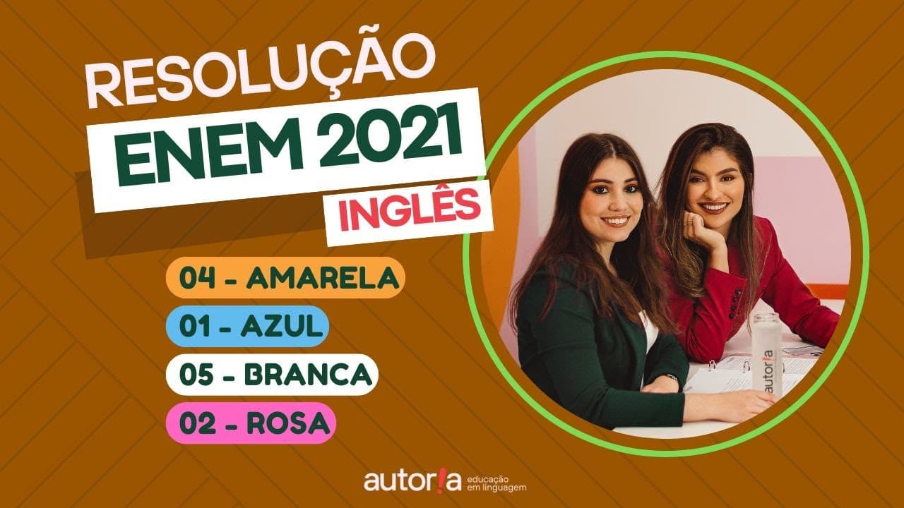 Thumbnail: Enem 2021 - Autoria Linguagem - Questão 04 | Linguagens, prova amarela