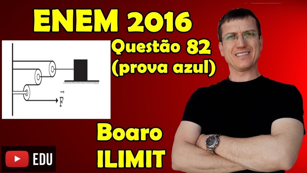 Thumbnail: ENEM 2016 - QUESTÃO 82 - FÍSICA - PROVA AZUL - Prof  Boaro ILIMIT EDUCATION
