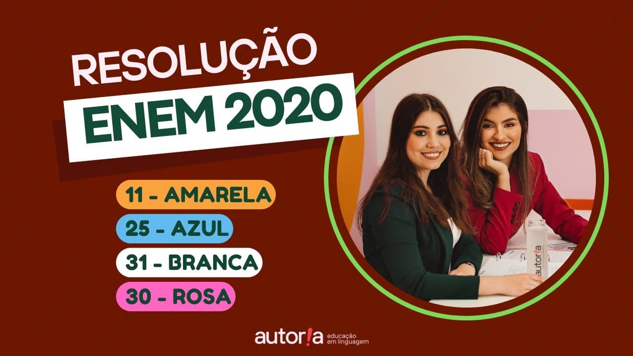 Thumbnail: Enem 2020 - Autoria Linguagem - Questão 11 | Linguagens, prova amarela