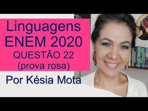 Thumbnail da aula: Questão 22 do ENEM 2020 (prova rosa)