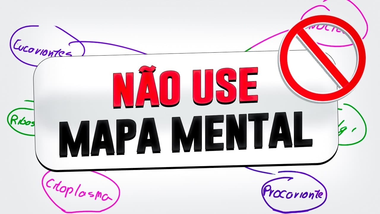 Thumbnail: ESTUDAR POR MAPA MENTAL TE DEIXA BURRO