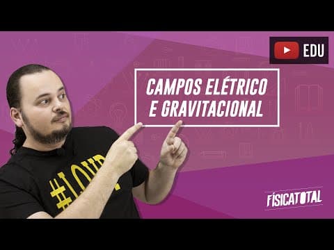 Thumbnail da aula: Campo Elétrico e Campo Gravitacional | Física em Questões 240