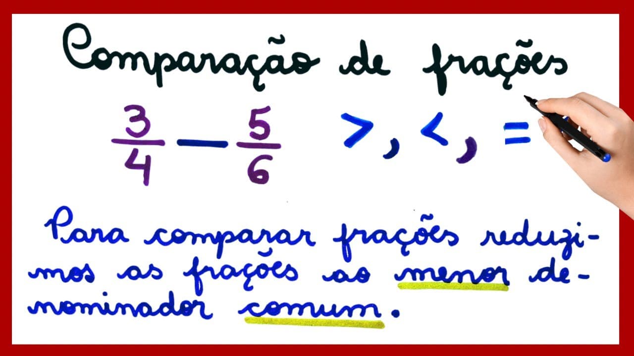 Thumbnail: COMPARAÇÃO DE FRAÇÕES.