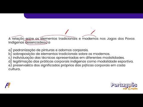 Thumbnail da aula: ENEM 2019 - INTERPRETAÇÃO E INFERÊNCIA DE TEXTOS | Esporte e cultura: análise acerca da esportivi...