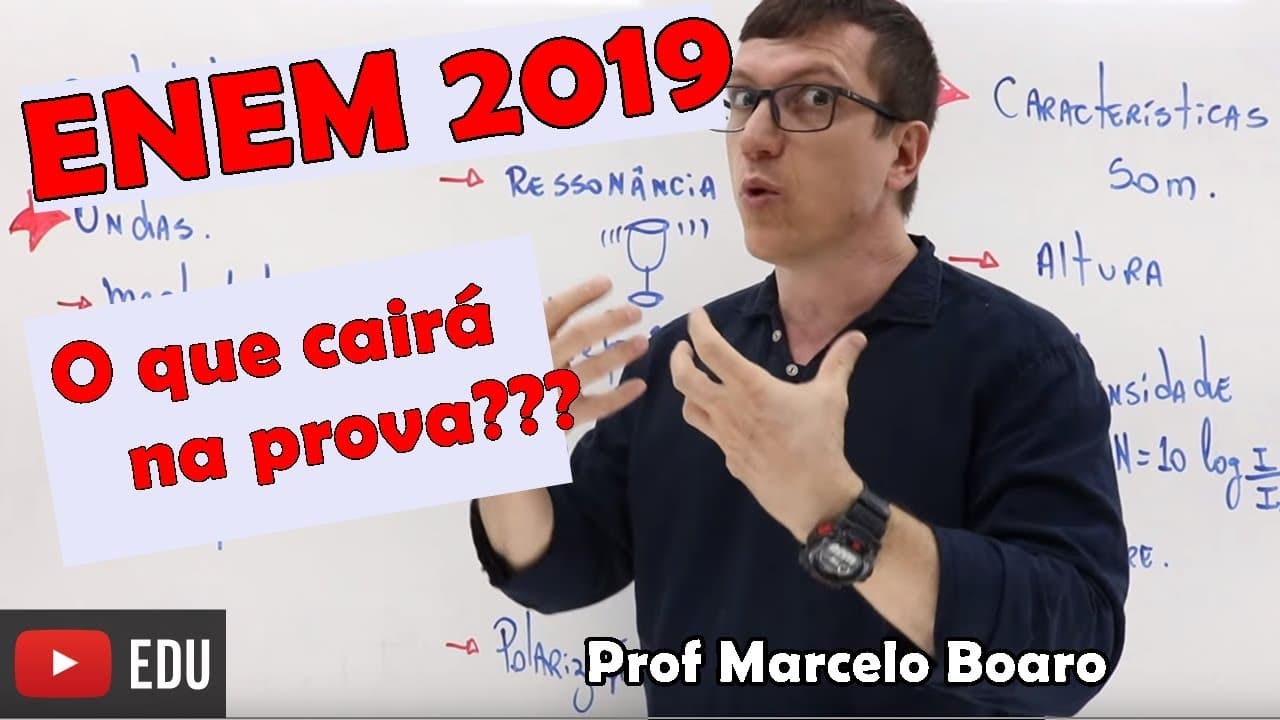 Thumbnail: O que mais cai no ENEM em Física?   Dicas e revisão para a PROVA.
