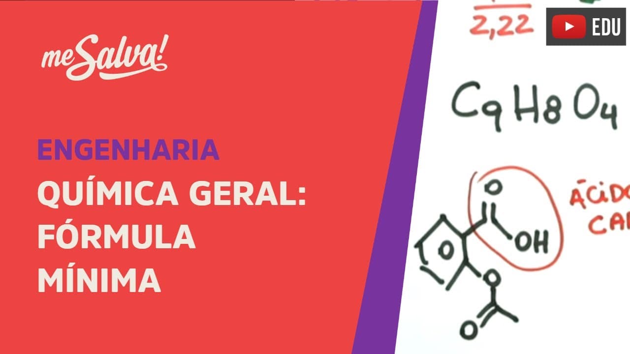 Thumbnail: Me Salva! ETQM01 - Fórmula Mínima - Química Geral